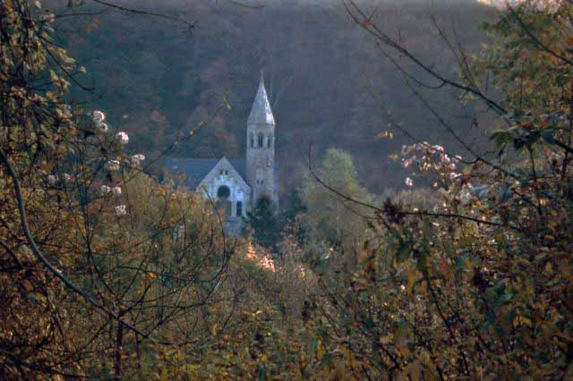 a nestled church northwest of Wiesbaden